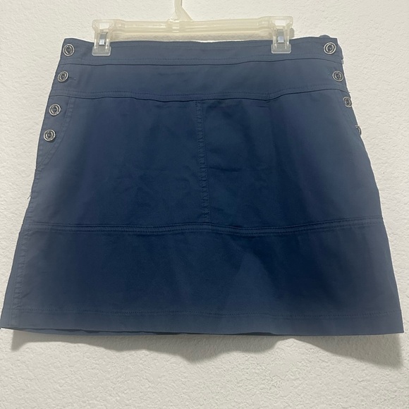 Avocado Navy Blue Button-Accent‎ Women's Skirt size 36 - Picture 2 of 7